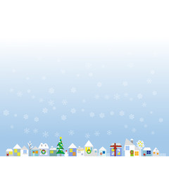 風景　クリスマス　街並み