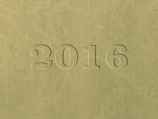 Natural metal background . New year 2016.