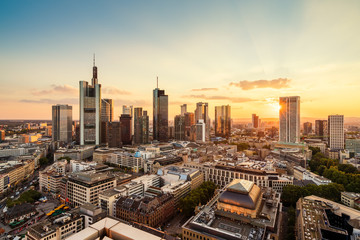 Frankfurt am Main late summer evening