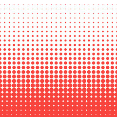 dots halftone red