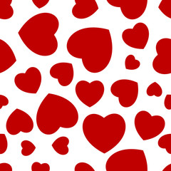 seamless red hearts