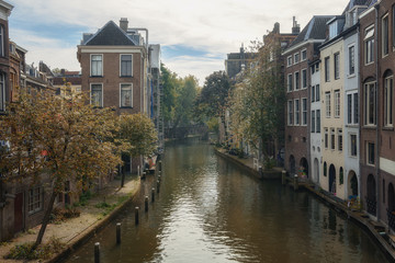 Fototapeta na wymiar Duplex channels Utrecht.