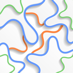 Abstract white background - color clouds