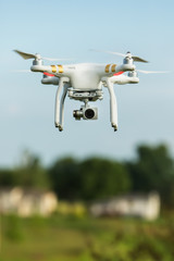 Fototapeta na wymiar Flying Surveillance Drone