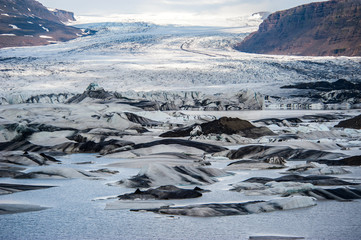 Hoffellsjokull Glacier Lagoon, Iceland