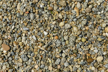 Small pebbles abstract background.