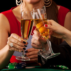 Gambling champagne cheers
