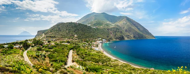 Fotobehang Filicudi island panorama, Aeolian islands, Italy. © Eugenia Struk