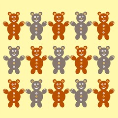 cute teddy bear pattern