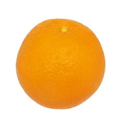 ripe orange isolated on white background, clipping path