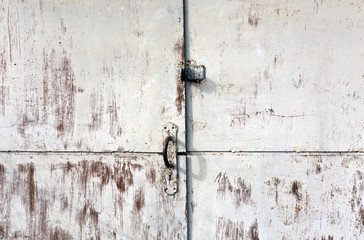 Old rusty metal gate.