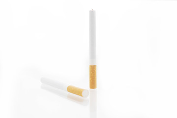 Cigarette isolated on a white background
