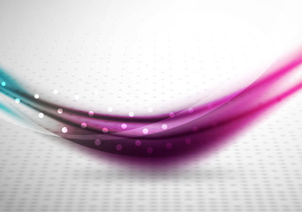 Colorful wave line, abstract background with light and shadow