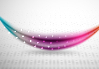 Colorful wave line, abstract background with light and shadow