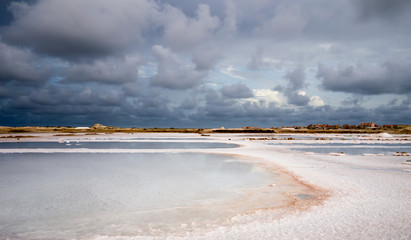Salt production fields, Sal, Cabo Verde © mizzick