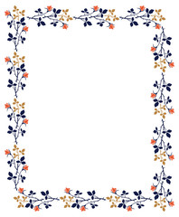 Elegant frame with roses