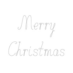 Merry Christmas lettering