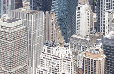 Obraz premium Aerial view of Manhattan, New York City, USA.