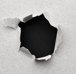 Black hole in paper