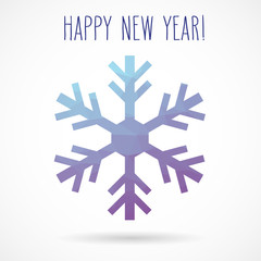 Abstract geometric snowflake