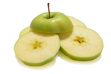 apple on a white background