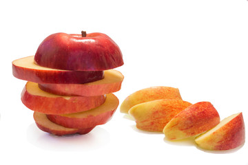 apple on a white background