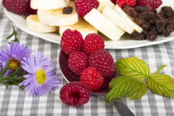 closeup of a delicious fruits - healthy snack
