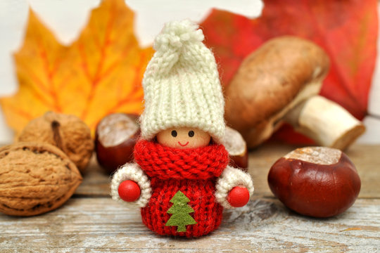 Herbstdeko - Wichtel
