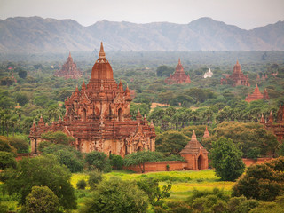The plain of Bagan (Pagan), Mandalay, Myanmar 