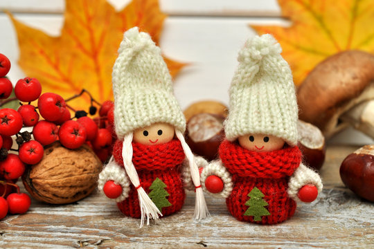 Herbstdeko - Wichtel