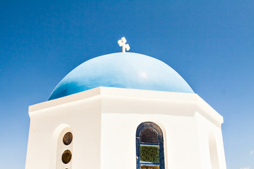 Fototapeta na wymiar Oia church, Santorini island, Cyclades, Greece