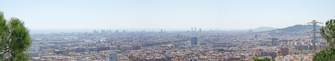 Panorámica de Barcelona desde Torre Baró
