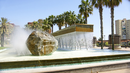 Fuente y jardines de Serra Martí en Barcelona