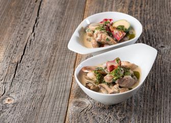 Bowlfood als Vorspeise