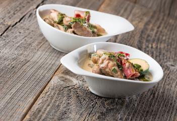 Bowlfood als Vorspeise