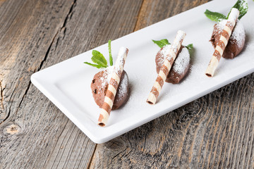 Mousse au Chocolat Röllchen