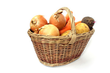 Basket full of vegetables