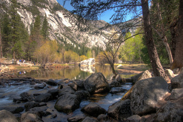 Water in Yosemite park