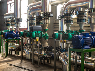 pumps, valves and piping hot and cold water