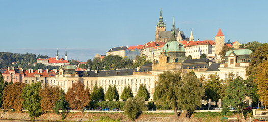 Czech Republic, Prague -Stitched Panorama - obrazy, fototapety, plakaty