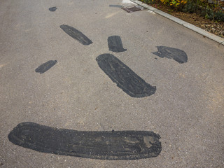 Obraz premium Strasse ausbessern