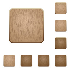 Blank wooden buttons