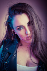 Young beautiful and sexy punk girl