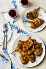 grilled quails
