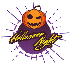 Halloween party label