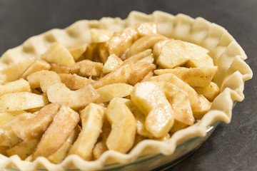 Apple Pie ready for baking
