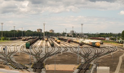 Railway sorting station