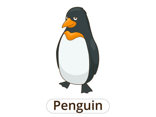 Penguin cartoon vector illustration