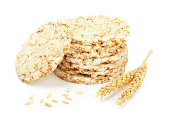 Grain crispbread with wheat