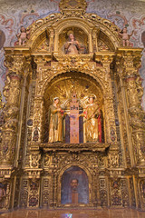 Fototapeta na wymiar Seville - side altar in baroque Church of El Salvador 